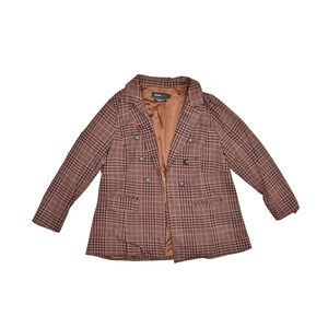 Torrid Studio Plus Size 2 Plaid Double-Breasted Blazer Jacket